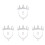 4Sets Decoratieve Kroon En Ketting Set Voor in 4