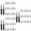 150Pcs Black Nylon Eyebrow and Eyelash Brushes for Makeup Lash Combing 9