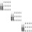 150Pcs Black Nylon Eyebrow and Eyelash Brushes for Makeup Lash Combing 11
