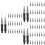 150Pcs Black Nylon Eyebrow and Eyelash Brushes for Makeup Lash Combing 8