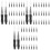150Pcs Black Nylon Eyebrow and Eyelash Brushes for Makeup Lash Combing 5