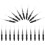 150Pcs Black Nylon Eyebrow and Eyelash Brushes for Makeup Lash Combing 2