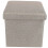 (As show, One size) Multifunction Foldable Storage Stool Foot Rest Stool Storage Box Bench Space Saving for Home 1