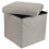 (As show, One size) Multifunction Foldable Storage Stool Foot Rest Stool Storage Box Bench Space Saving for Home 5