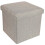 (As show, One size) Multifunction Foldable Storage Stool Foot Rest Stool Storage Box Bench Space Saving for Home 2