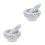 2Sets Marble Garlic Masher and Pestle Bowl Multi-Purpose Set 9
