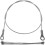100Pcs Stainless Steel Safety Tether Wire Silver Durable Lanyard Cable 1
