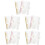 10Pièces Protège- -Notes Coloré 6 Anneaux PVC Pour Et École 6