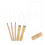 10Pièces Instruments Enfilage Perles Multiusage Bois Métal 11