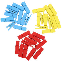 90Pièces Pinces Mini Bois Colorées Clip Photos Décor Maison Bureau