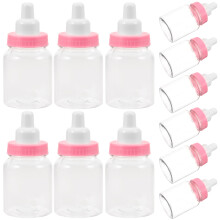 24Pièces Bouteilles Bonbons Rose Style Pour Baby Shower