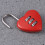 2Pièces Cadenas Cœur Multi Couleur Compact Pour Bagages Et Coffres 10