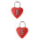 2Pièces Cadenas Cœur Multi Couleur Compact Pour Bagages Et Coffres 7