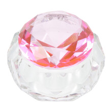 3Pièces Verres À Ongles Roses, Support Liquide Et Poudre