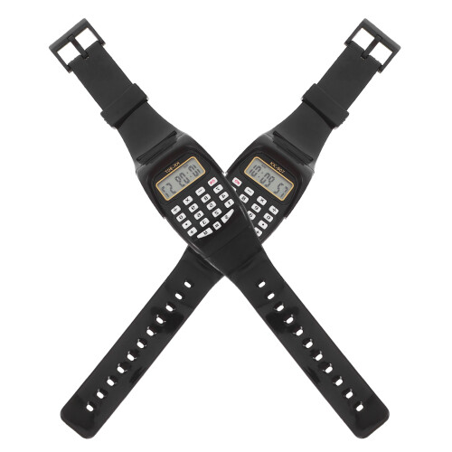 6Pièces Calculatrices Noires Confortables Et Pratiques