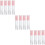 30Pièces Tubes Gloss Vides Rose Résistants Faciles Transport 9