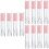 30Pièces Tubes Gloss Vides Rose Résistants Faciles Transport 6