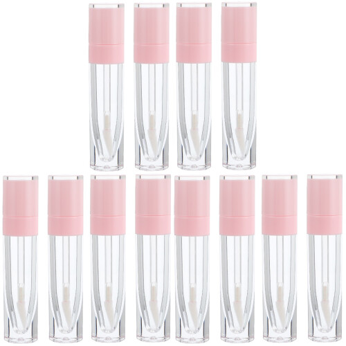 30Pièces Tubes Gloss Vides Rose Résistants Faciles Transport 1