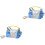 2Pièces Coffret Portable Transparent Pour Hamster Petite 3