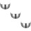 3Pièces Accessoires Casque Visière Argent Pièce Installation Facile 11