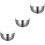3Pièces Accessoires Casque Visière Argent Pièce Installation Facile 7