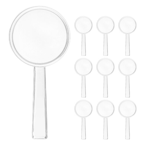 30Pièces Loupe Exploration Enfant Plastique Transparente Usage Lecture