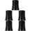 5Pièces Espaceur Levier Aluminium Noir Pour Performance 8