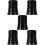5Pièces Espaceur Levier Aluminium Noir Pour Performance 10