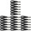 12Paires Sangles Remplacement Casque Hockey Aluminium Polyester Noir 3