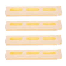 8Pièces Clips Domino Train Plastique Beige Pour Jeu Enfants