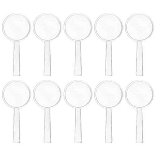 30Pièces Loupe Exploration Enfant Plastique Transparente Usage Lecture 1