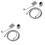 6Pcs Adjustable Silver Handheld Shower Head Bathroom Sprinkler Durable 3