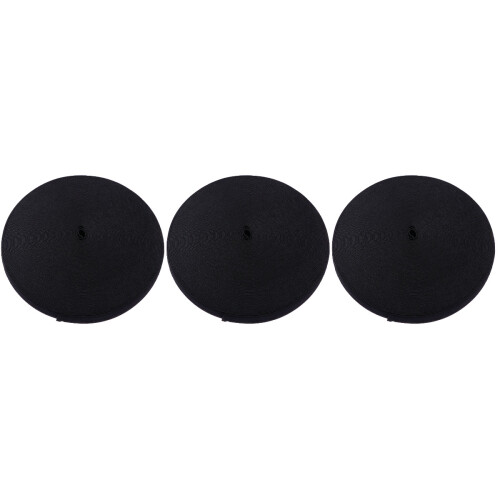 3Pcs Soft Black Stretch Bands for Clothing Sewing and Craft Projects 2
