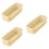 3Pcs Plastic Rattan Woven Basket Assorted Color Tableware Storage Box 6