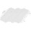 12Pcs White Plastic Bike Basket Covers Easy Install Sturdy Lid 1