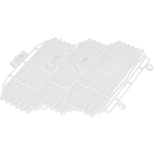 12Pcs White Plastic Bike Basket Covers Easy Install Sturdy Lid