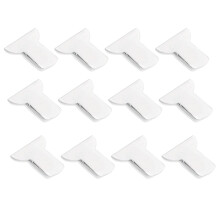 24Pcs White Quilt Fixed Clamps for Bed Sheets and Comforters