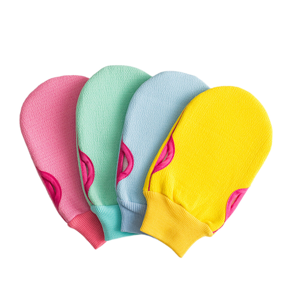 Artibetter 8Pcs Bath Gloves For Body Scrubbing Unisex Medium Size Assorted Colors