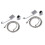 6Pcs Adjustable Silver Handheld Shower Head Bathroom Sprinkler Durable 4
