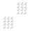 24Pcs White Quilt Fixed Clamps for Bed Sheets and Comforters 5
