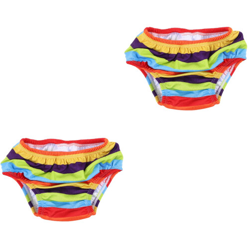 2Pièces Couches De Bain Bébé Polyester Multicolores Unisexes 2