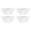 8Pcs White Plastic Oil Cups Durable Range Hood Kitchen Accessories 1