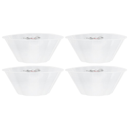 8Pcs White Plastic Oil Cups Durable Range Hood Kitchen Accessories