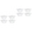 8Pcs White Plastic Oil Cups Durable Range Hood Kitchen Accessories 3