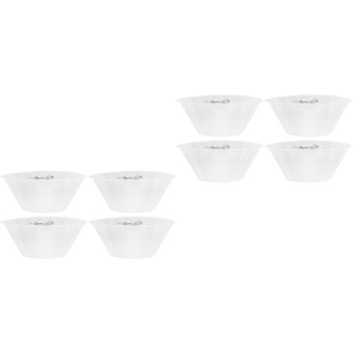 8Pcs White Plastic Oil Cups Durable Range Hood Kitchen Accessories 2