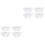 8Pcs White Plastic Oil Cups Durable Range Hood Kitchen Accessories 2