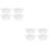 8Pcs White Plastic Oil Cups Durable Range Hood Kitchen Accessories 5