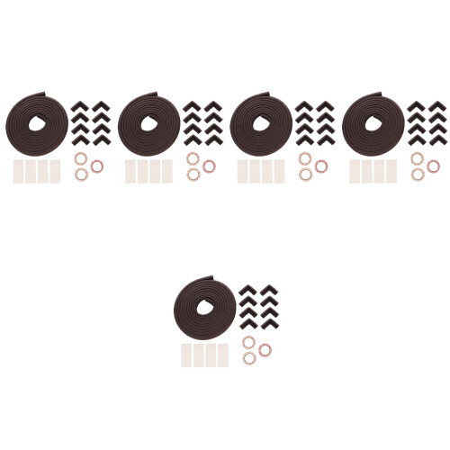 5Sets Baby Corner Bumper Strips Brown Soft Protector for Home Use 2