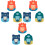 9Pcs Bath Head Holder Shower Stand Punch-Free Easy Install 2