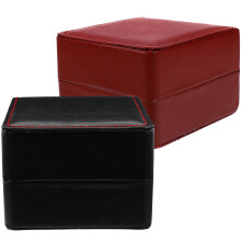 4Pcs Elegant PU Watch Storage Box Jewelry Case Assorted Colors